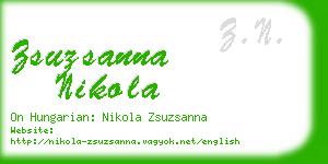 zsuzsanna nikola business card